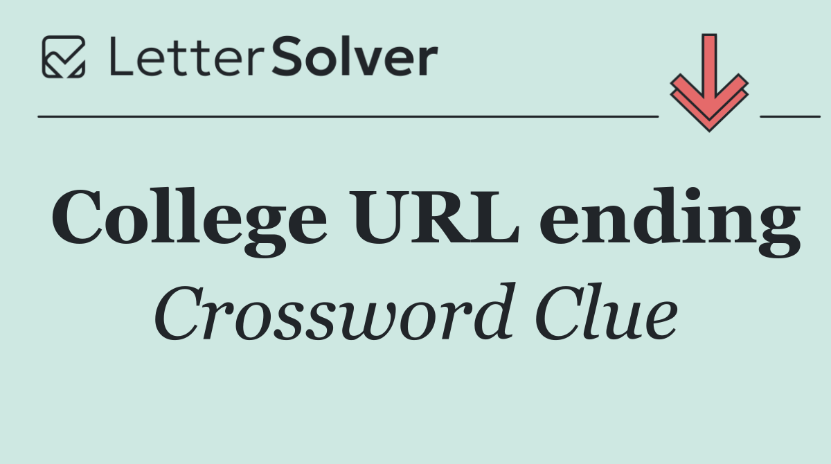 College URL ending