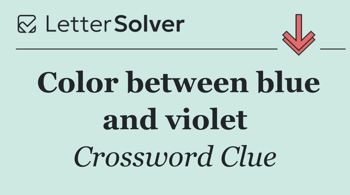 Color between blue and violet