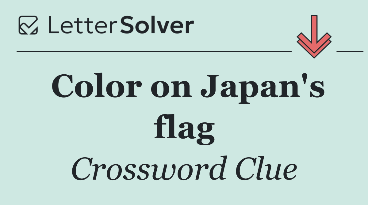 Color on Japan's flag