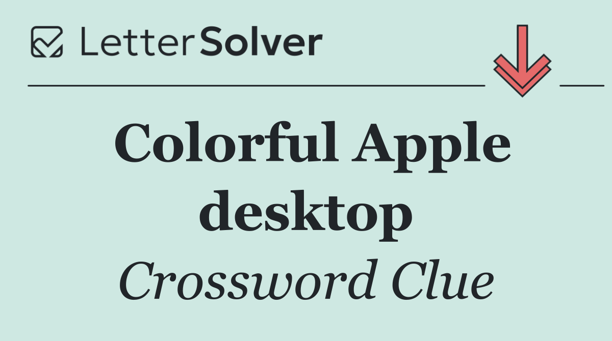 Colorful Apple desktop