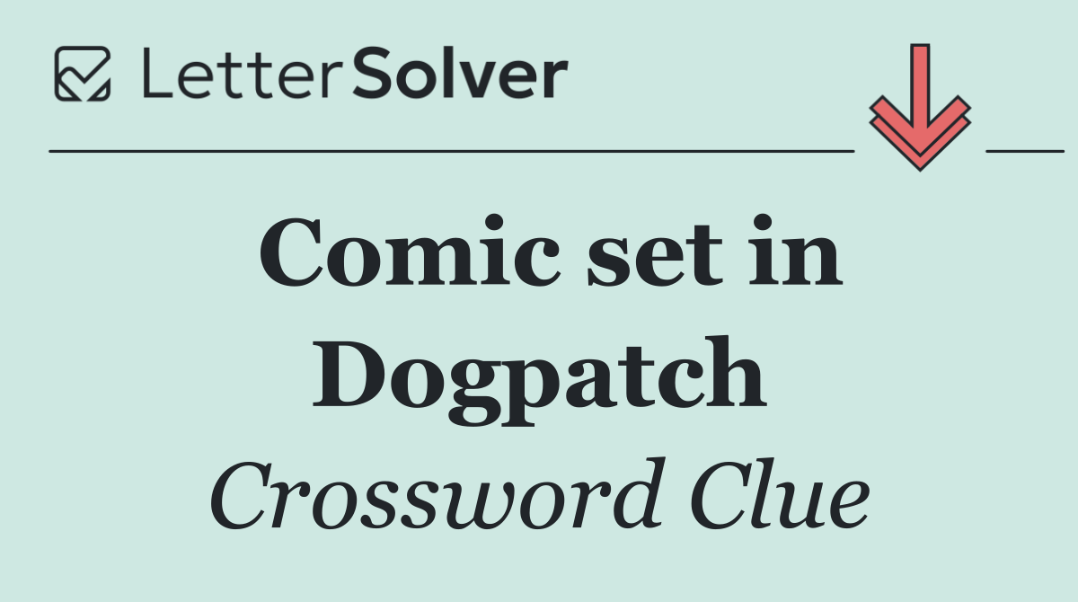 Comic set in Dogpatch