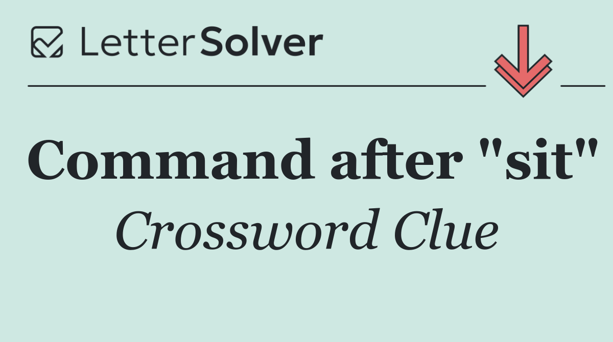 Command after "sit"