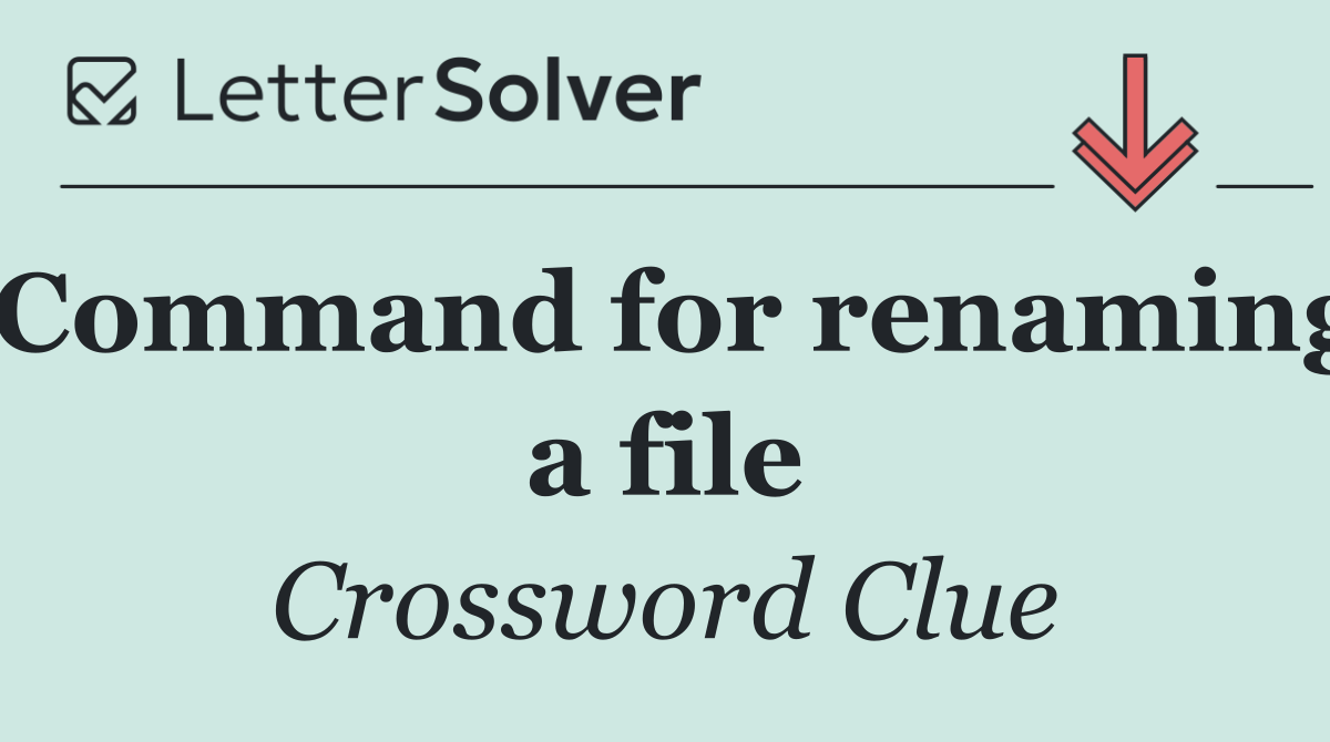 Command for renaming a file