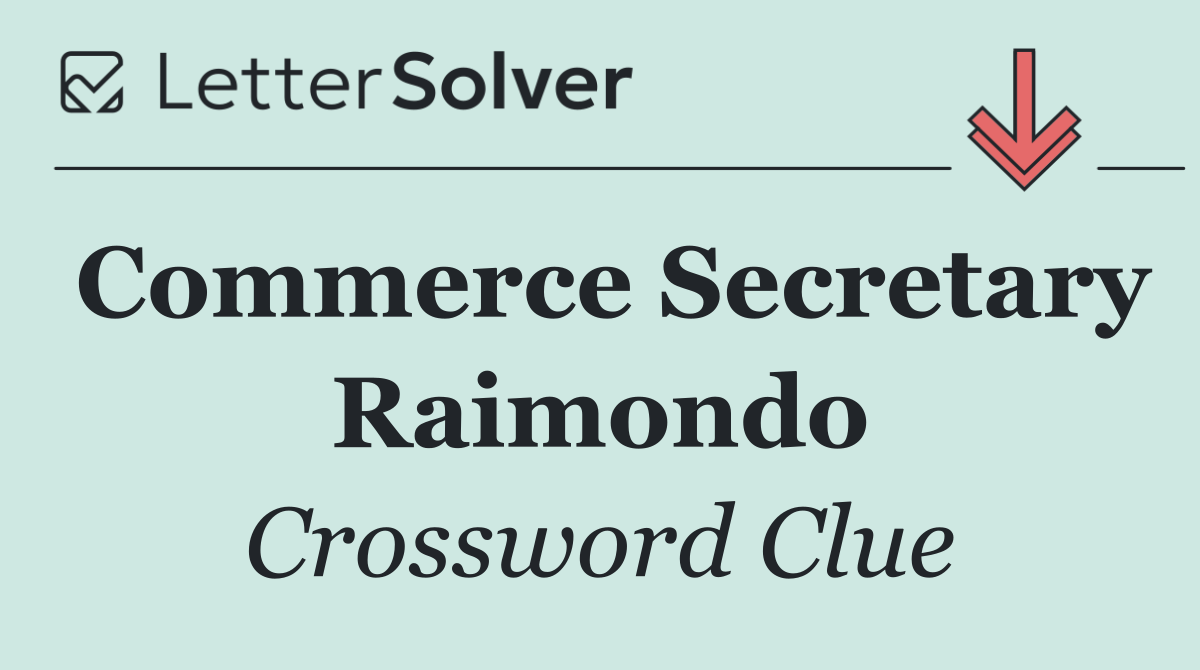 Commerce Secretary Raimondo