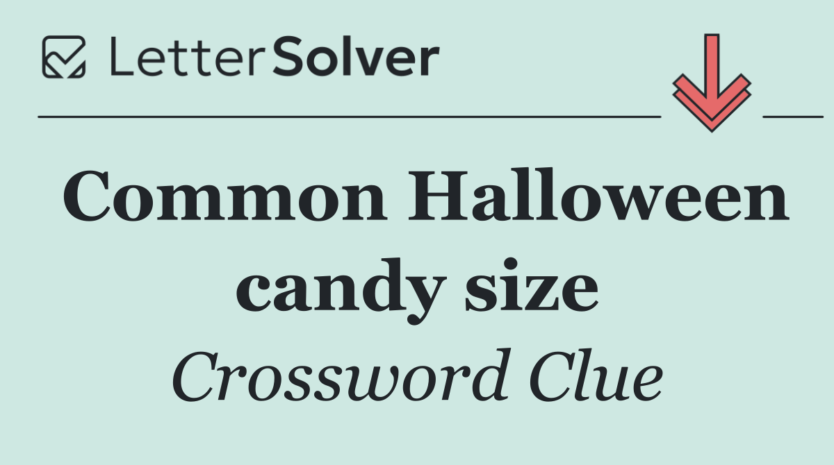Common Halloween candy size