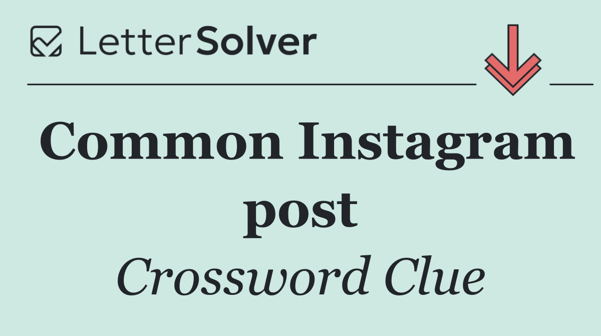 Common Instagram post