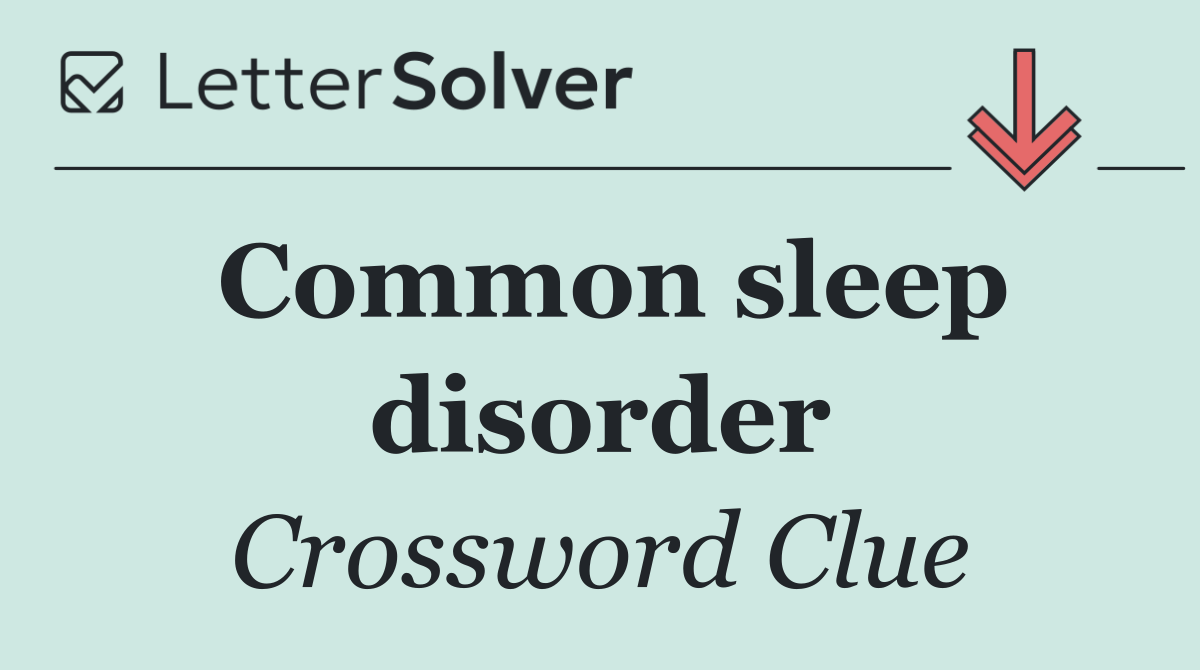 Common sleep disorder