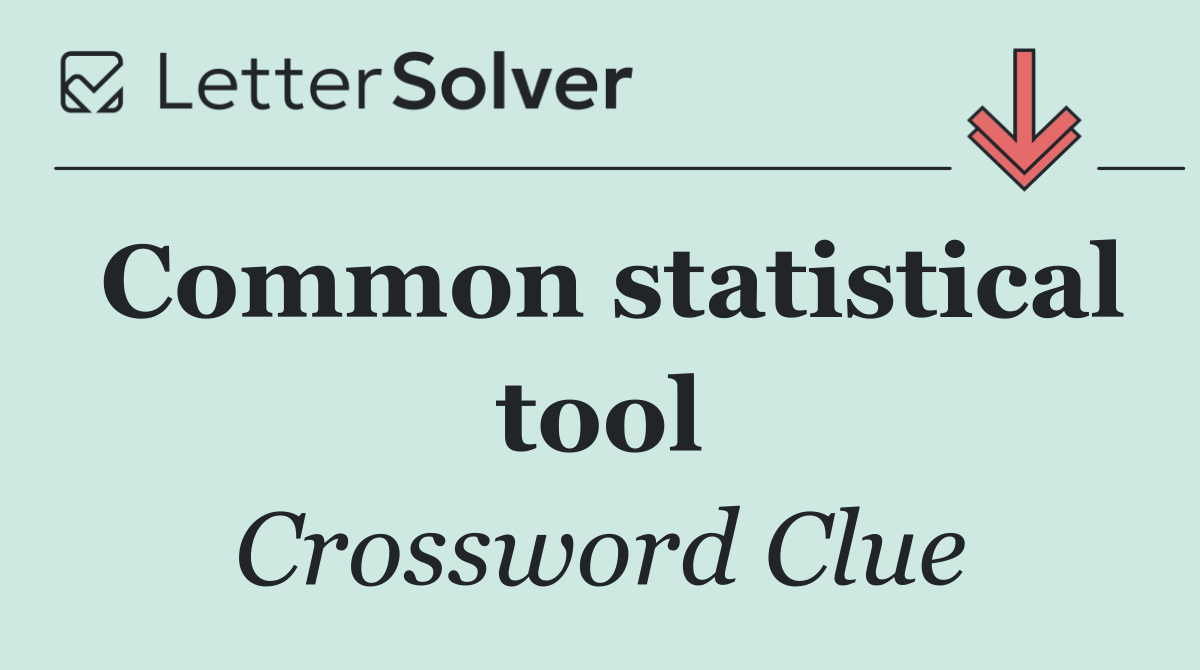 Common statistical tool