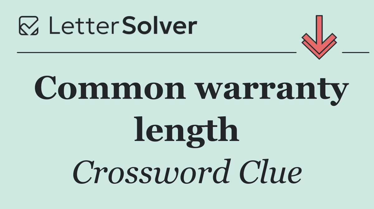 Common warranty length