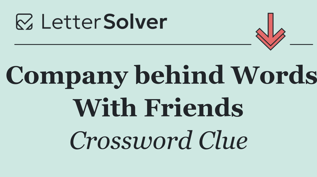 Company behind Words With Friends