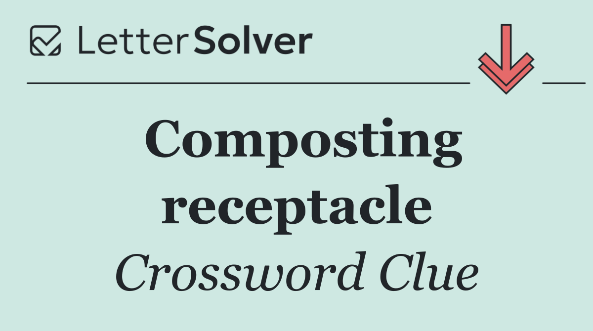 Composting receptacle