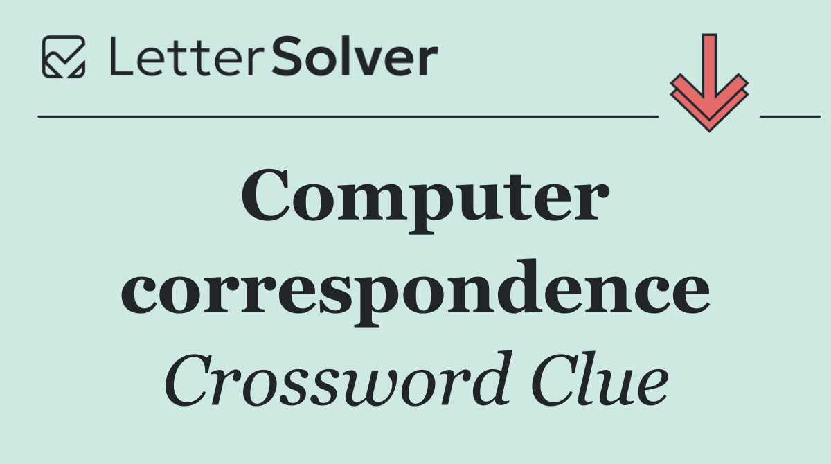 Computer correspondence