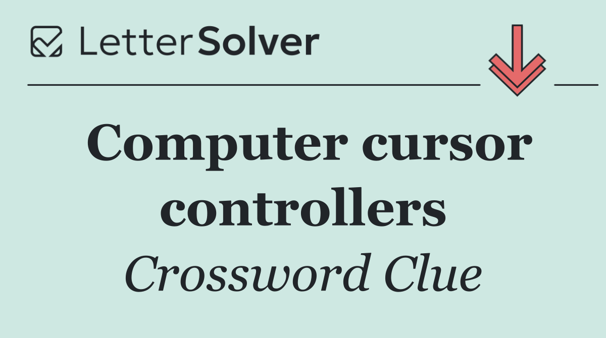 Computer cursor controllers