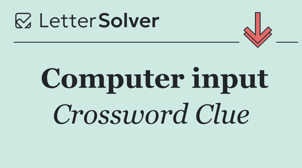 Computer input