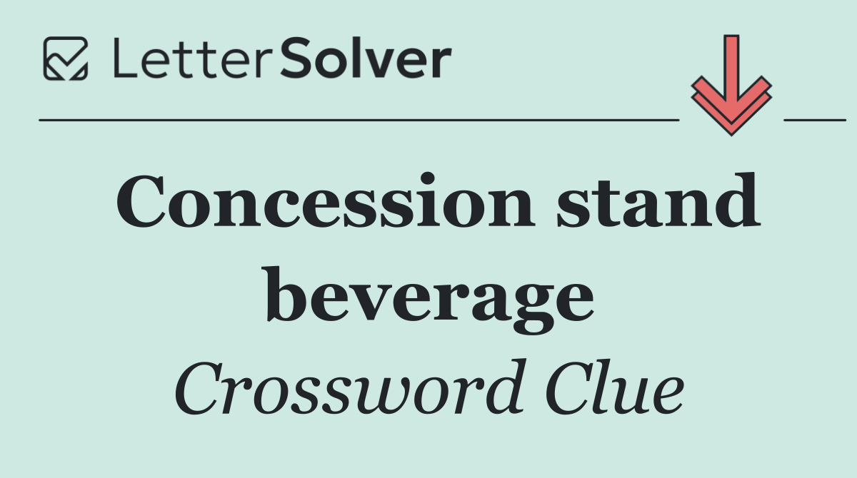 Concession stand beverage
