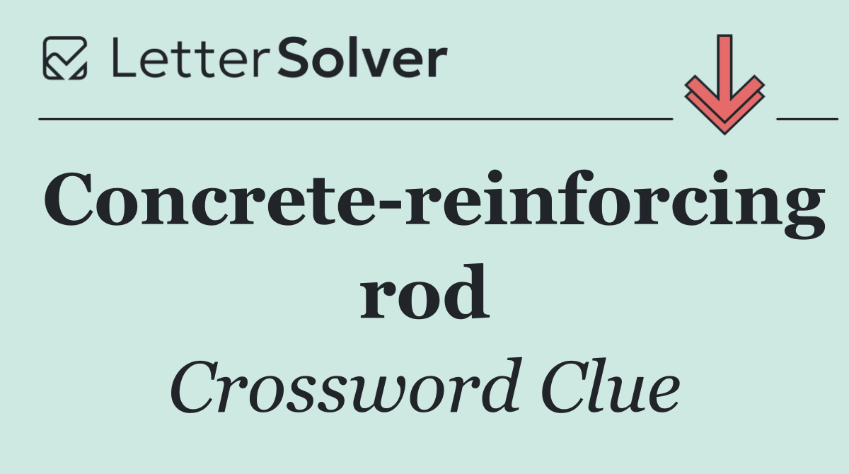 Concrete reinforcing rod