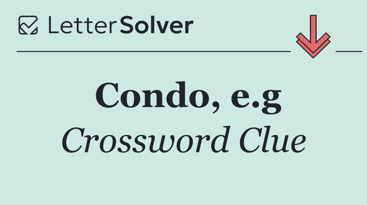 Condo, e.g