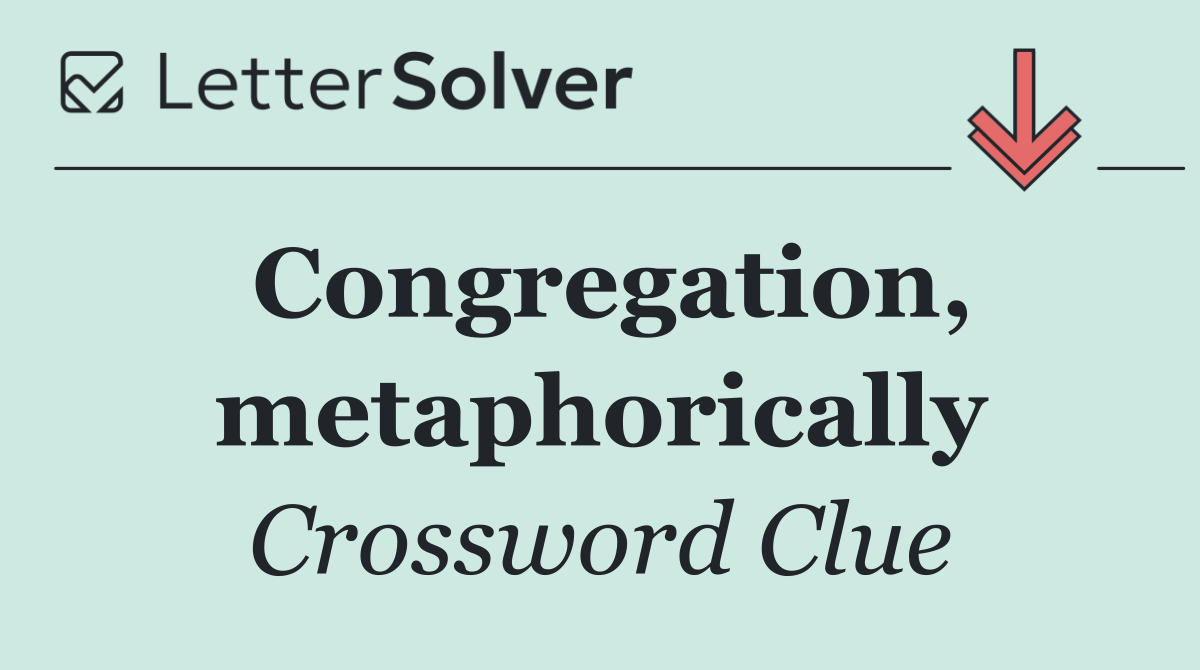 Congregation, metaphorically