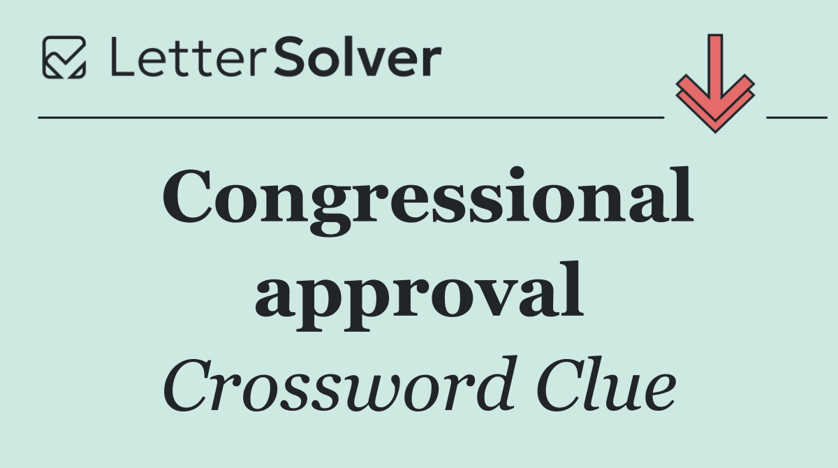 Congressional approval