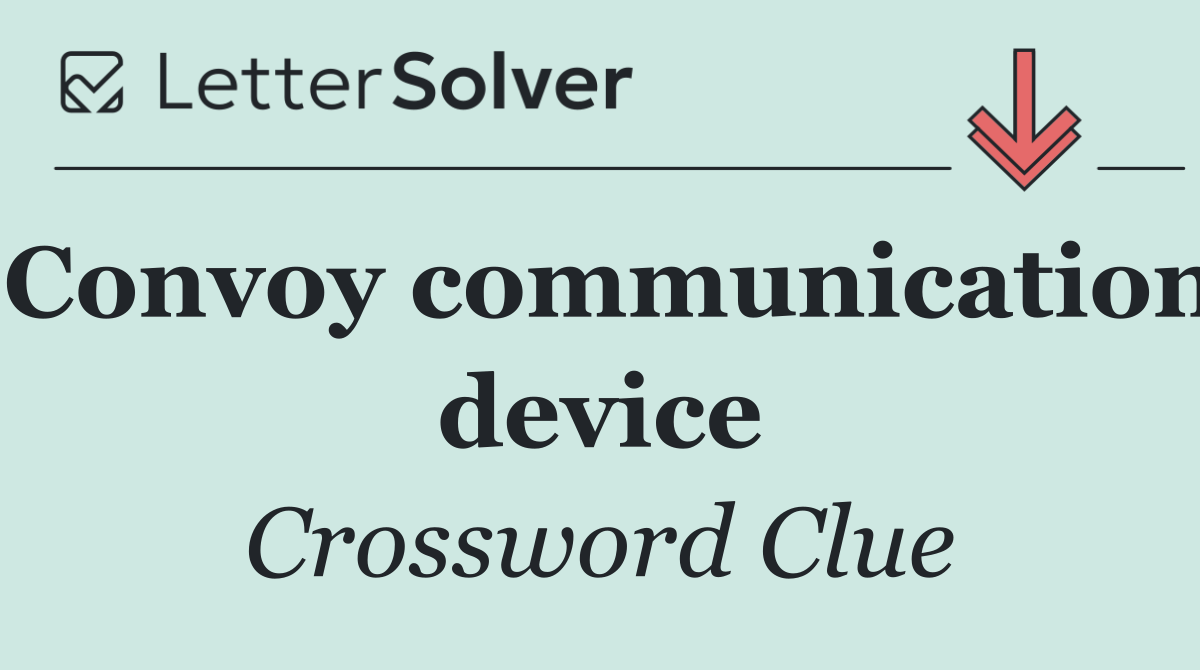 Convoy communication device