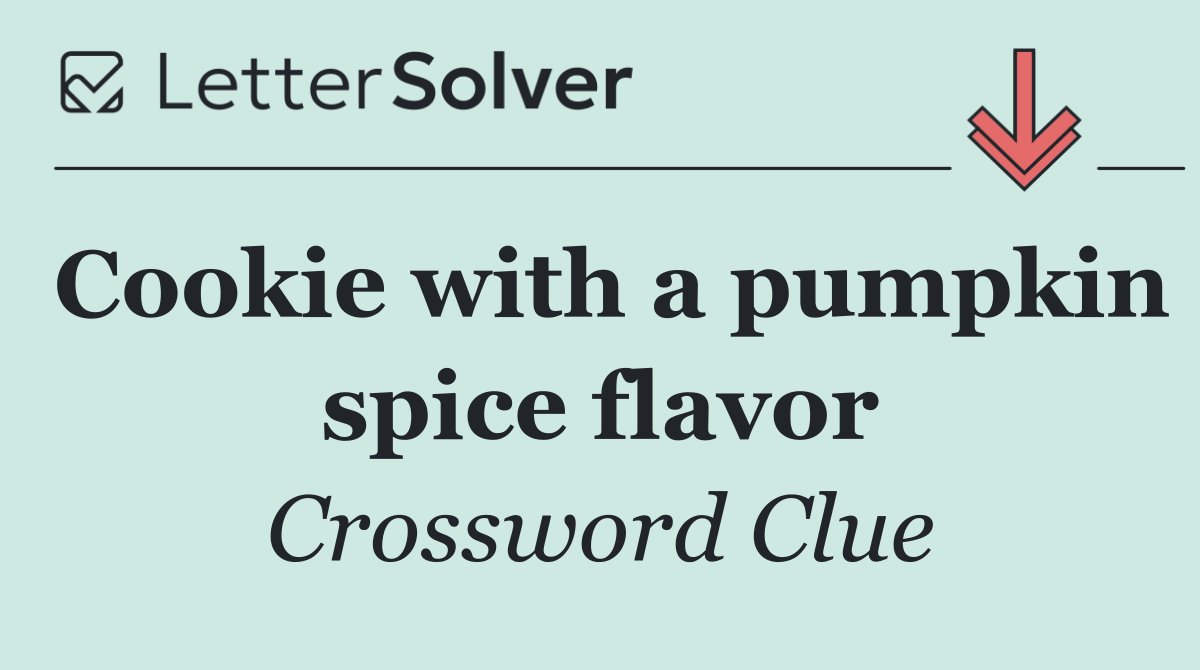 Cookie with a pumpkin spice flavor