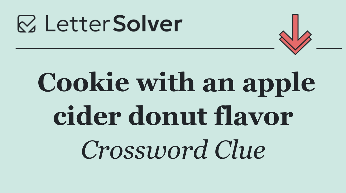 Cookie with an apple cider donut flavor