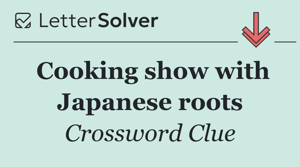 Cooking show with Japanese roots