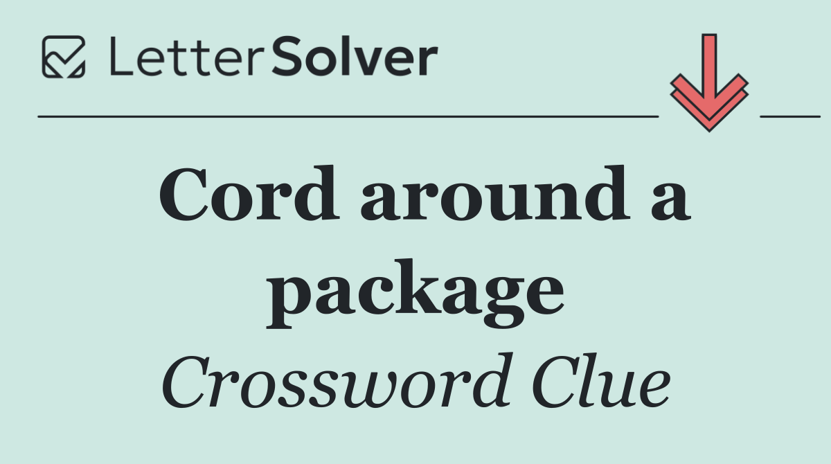 Cord around a package