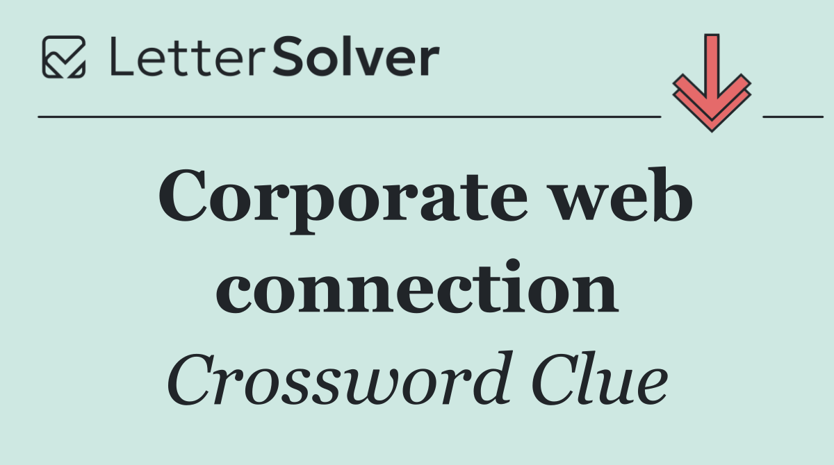 Corporate web connection