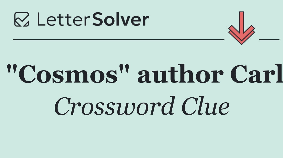 "Cosmos" author Carl