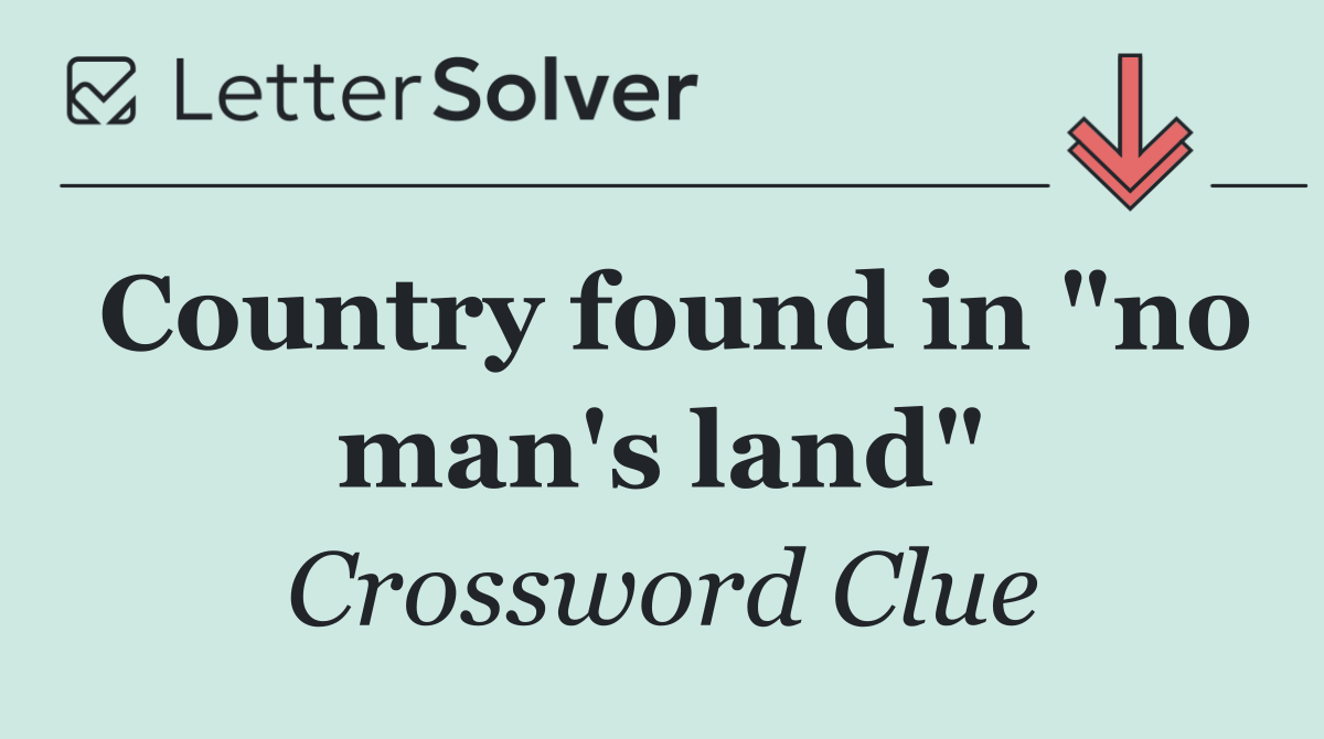 Country found in "no man's land"