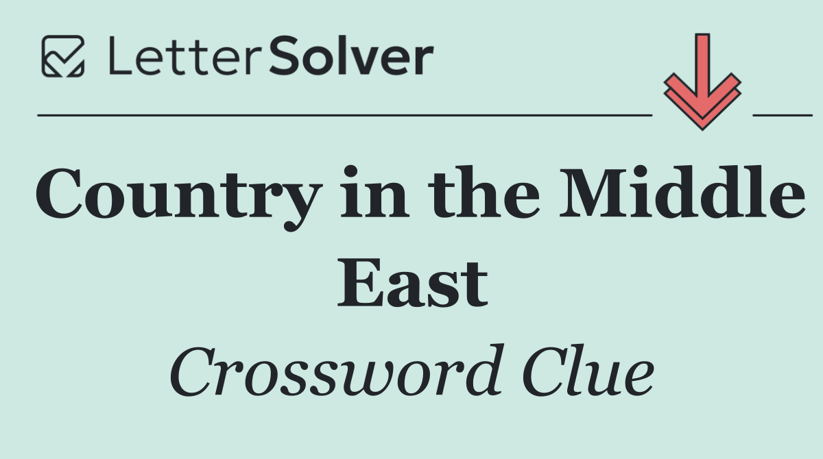 Country in the Middle East