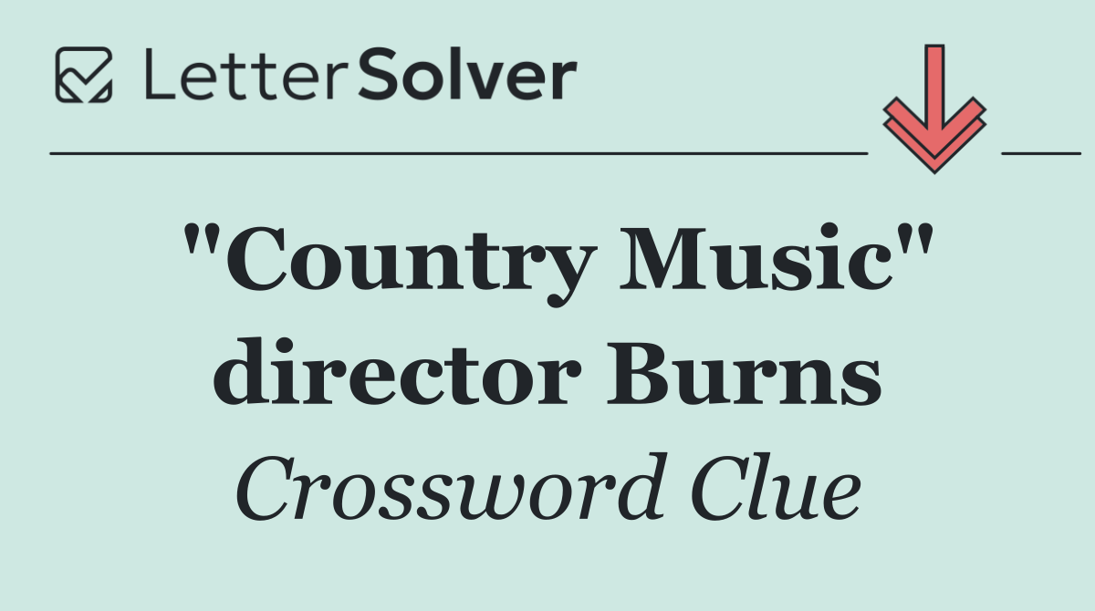 "Country Music" director Burns