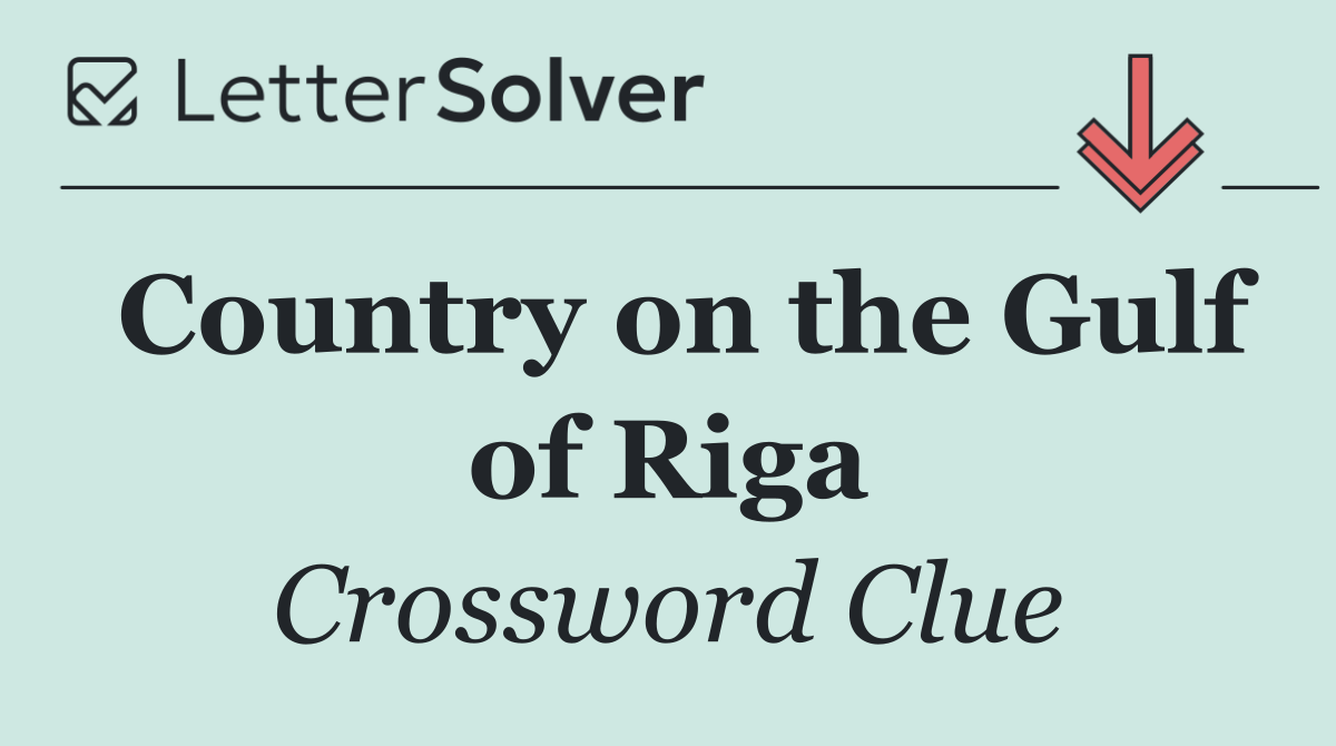 Country on the Gulf of Riga