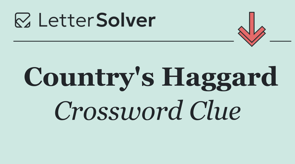 Country's Haggard