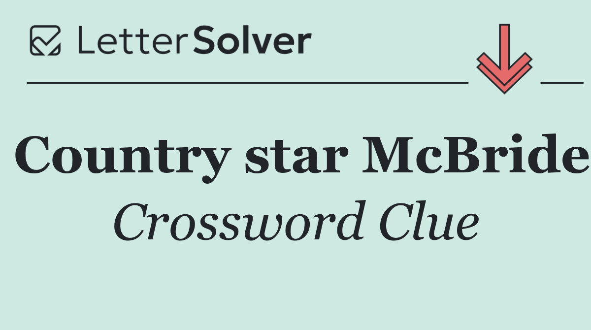 Country star McBride