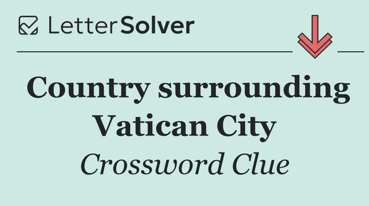 Country surrounding Vatican City
