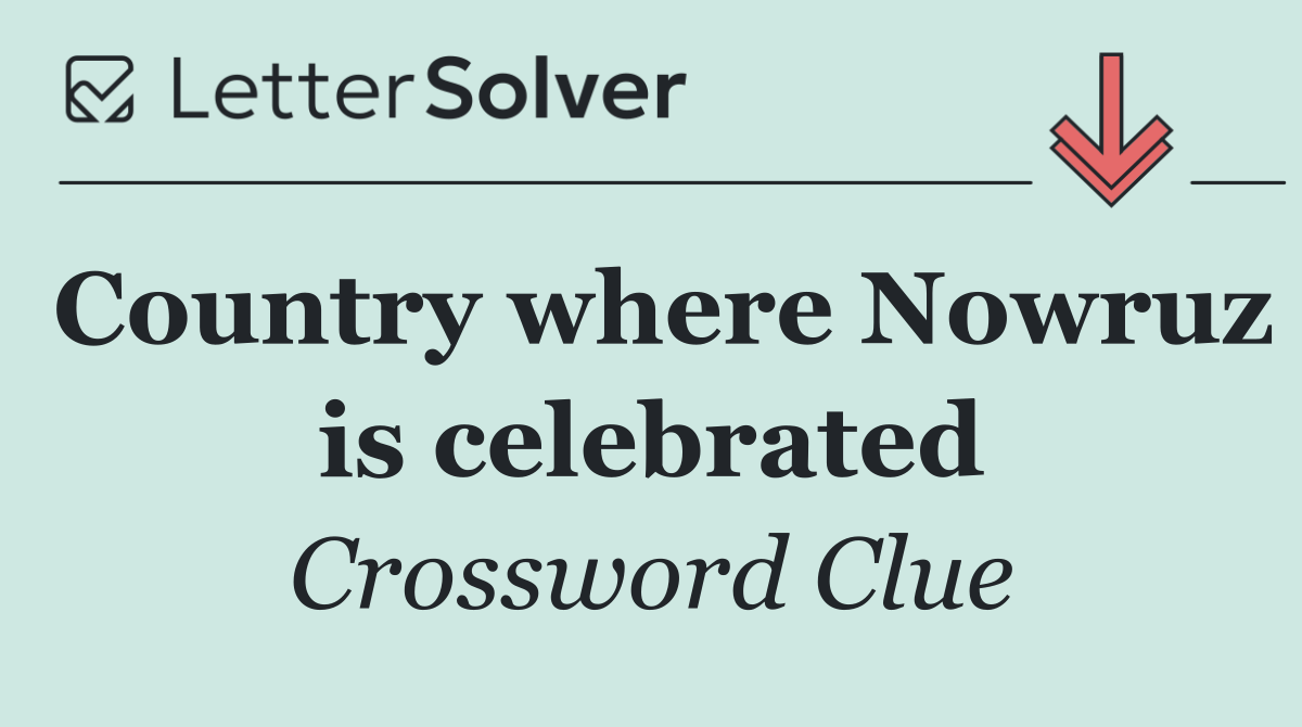 Country where Nowruz is celebrated