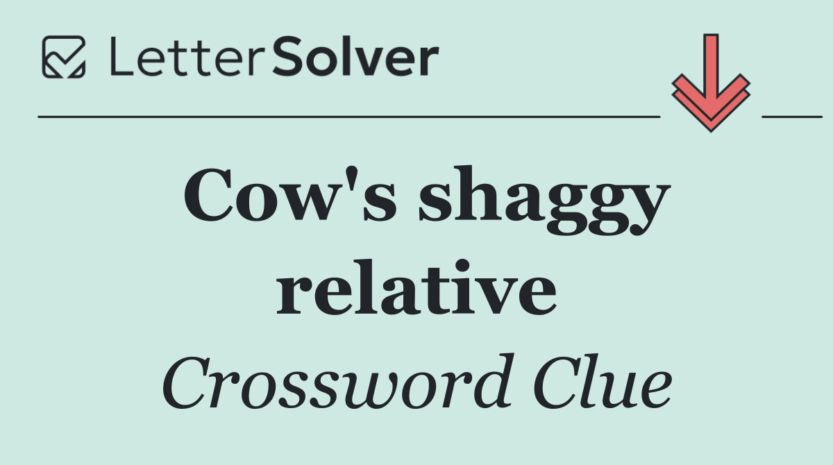 Cow's shaggy relative