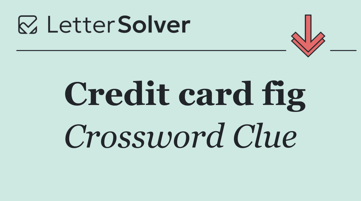 Credit card fig
