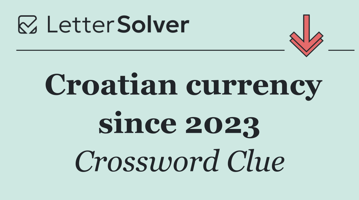 Croatian currency since 2023