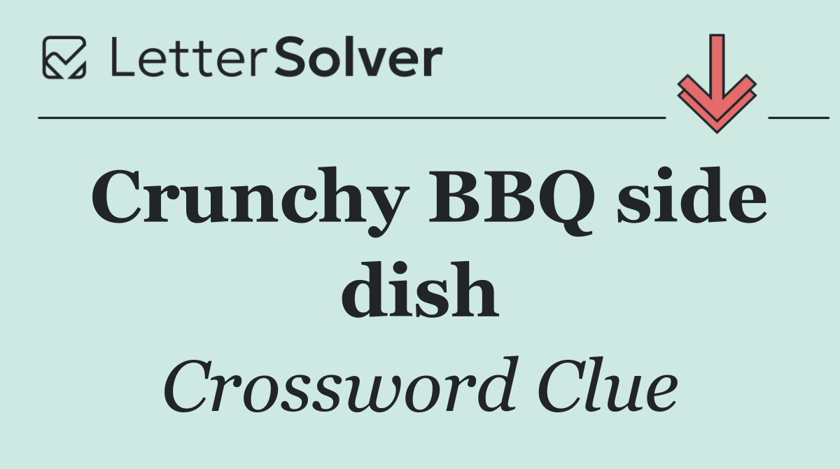 Crunchy BBQ side dish
