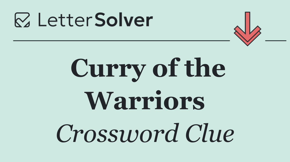 Curry of the Warriors