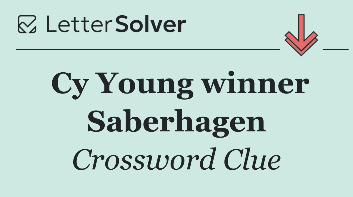 Cy Young winner Saberhagen