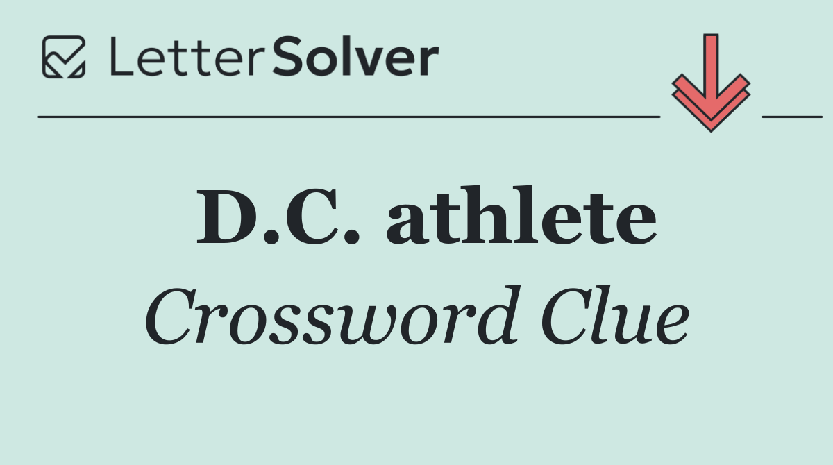 D.C. athlete