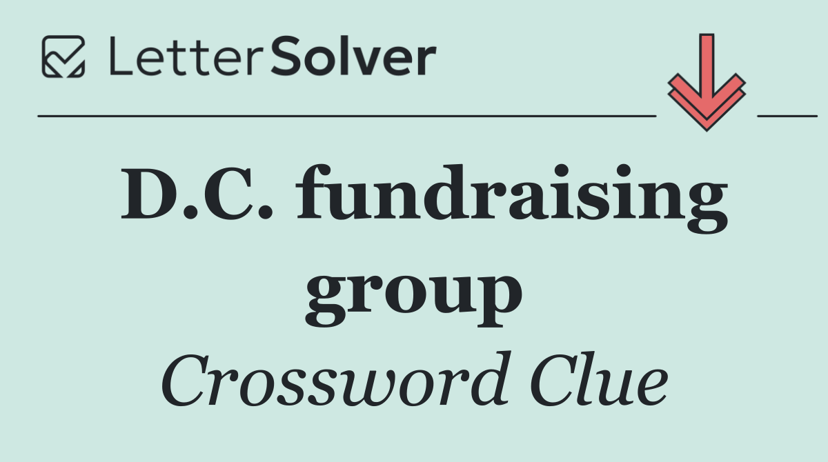 D.C. fundraising group