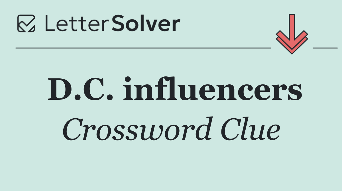 D.C. influencers