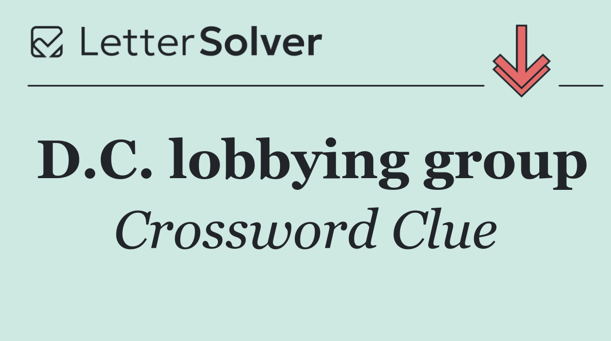 D.C. lobbying group