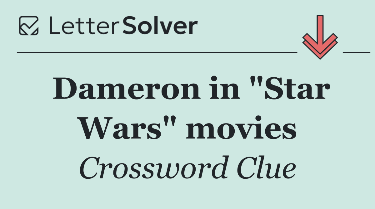 Dameron in "Star Wars" movies