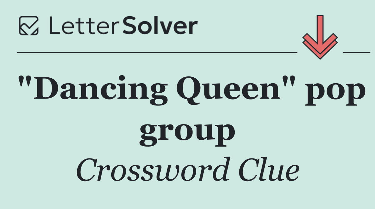 "Dancing Queen" pop group